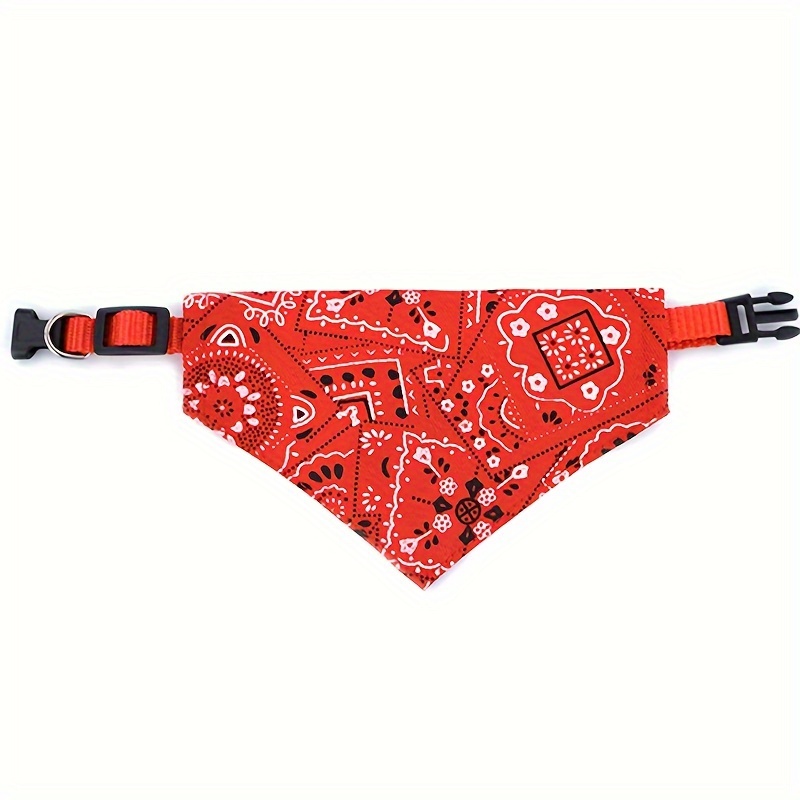 1pc,stylish Printed Dog Bandanas With - Keep Your And Fashionable,dog Costume, Chrismas Dog Bandanas, ! Floral Print Pet Bandana For Small Under