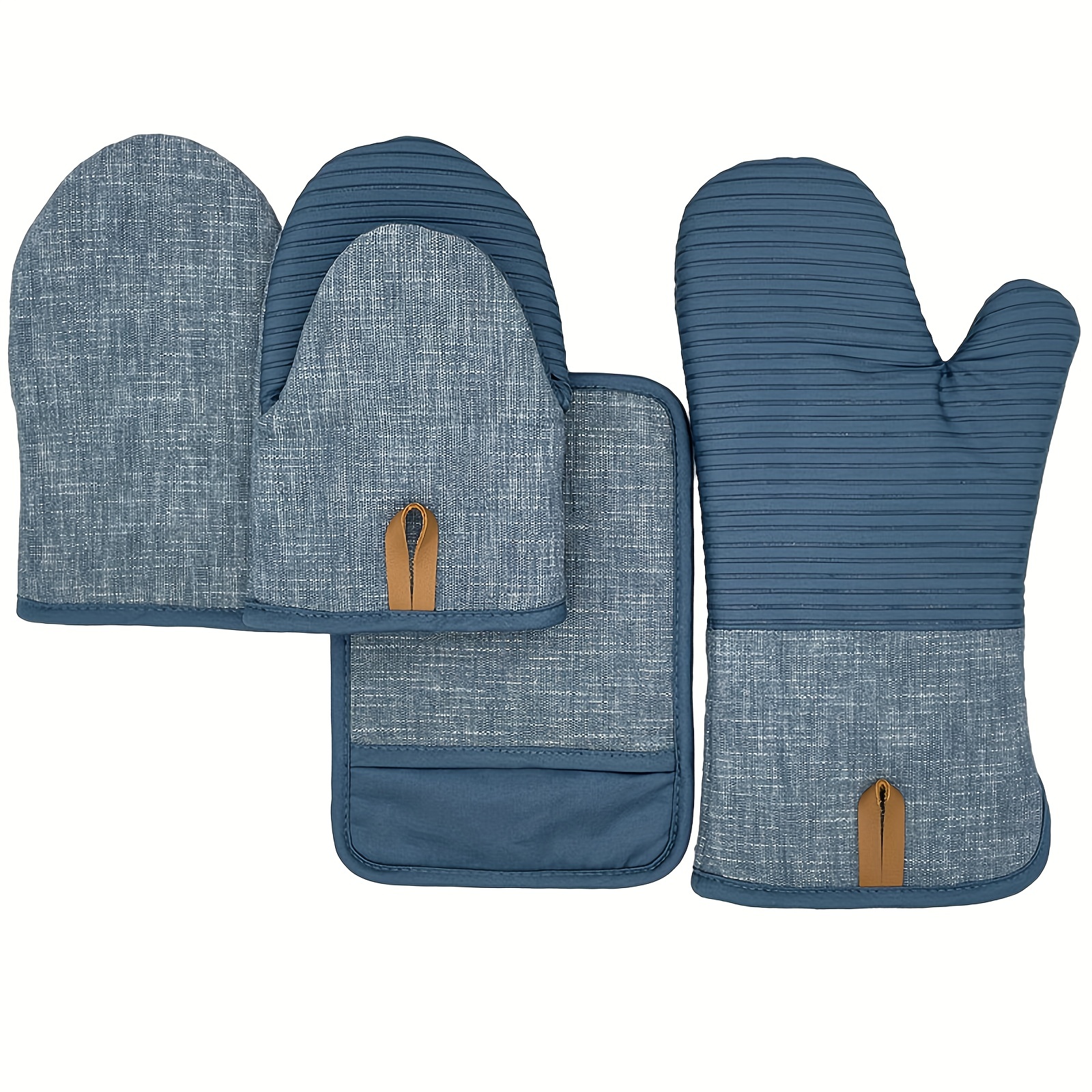 Oven Mitts Simple Style Heat Resistant Mitts Heat Insulation - Temu