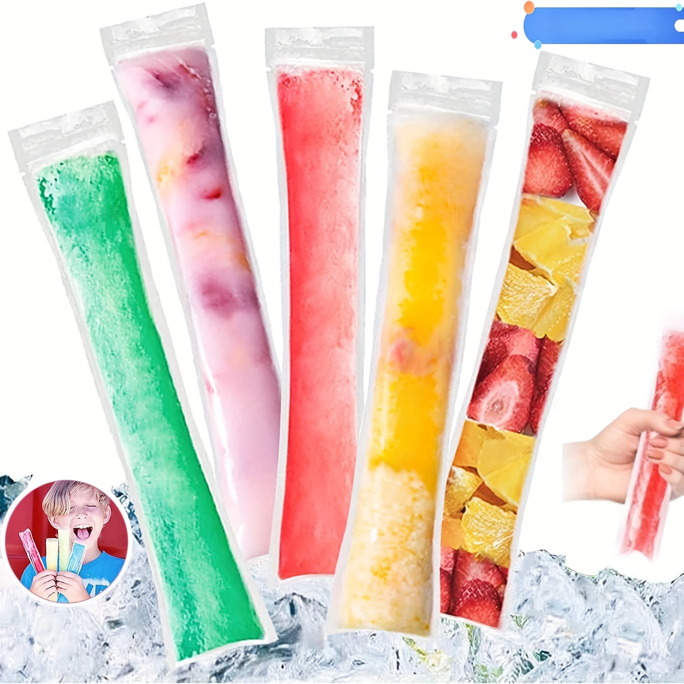 Transparent Disposable Ice Making Bags With Funnel Self seal - Temu