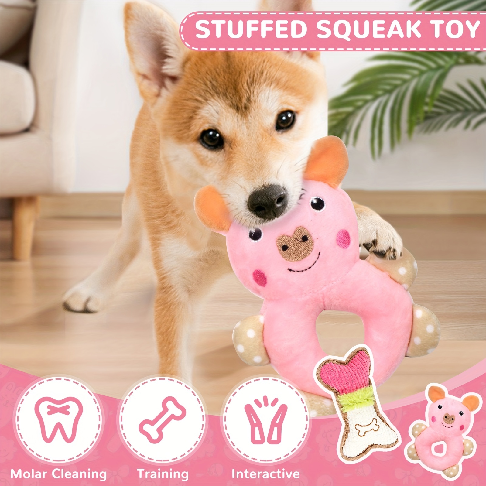 Pet Supplies : Interactive Dog Toys, Adorable Puppy Chew Toys