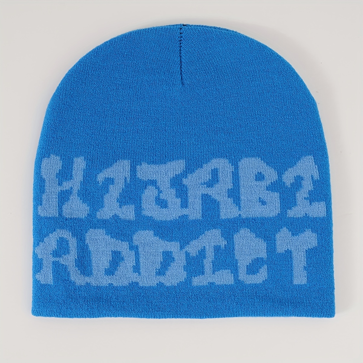 Letter Knitted Hat Breathable All-match Beanie Hat Woolen Hat