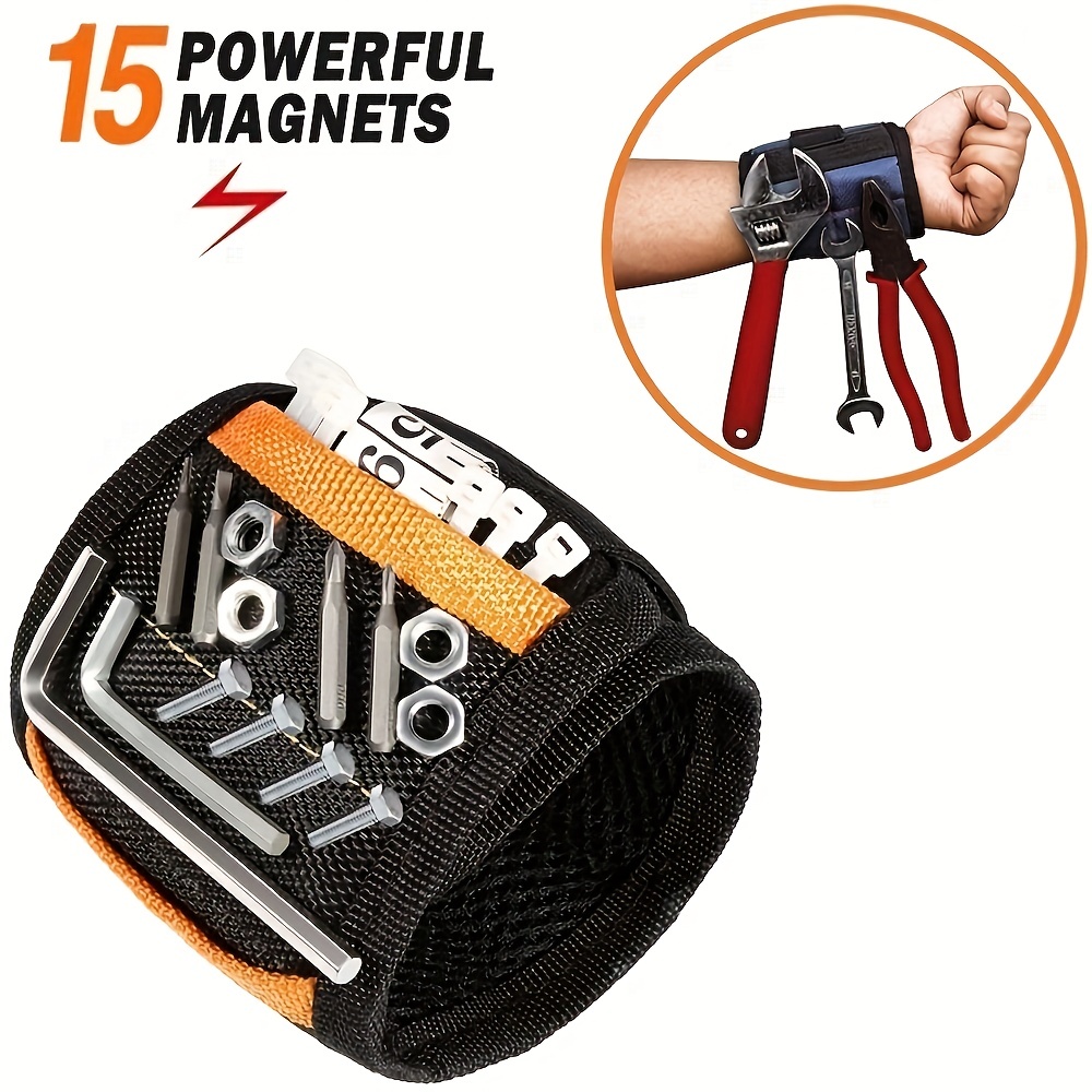 Tools Gifts for Men Stocking Stuffers Christmas - Magnetic Wristband for Holding Screws Wrist Magnet Tool Belt Holder Cool Gadgets for Men Birthday