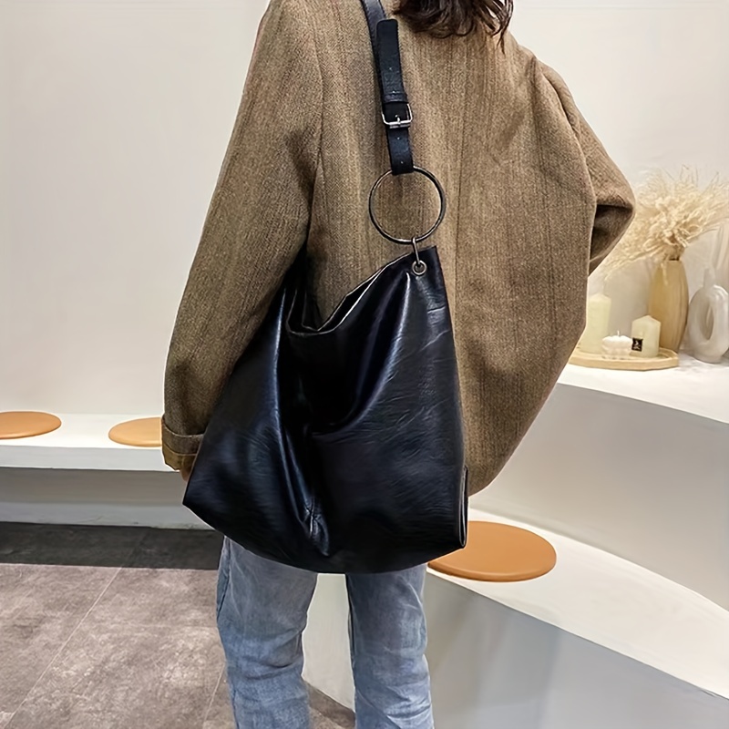 Simple Solid Crossbody Bag, Casual Faux Leather Square Bag, Women's Trendy  Zipper Shoulder Bag - Temu