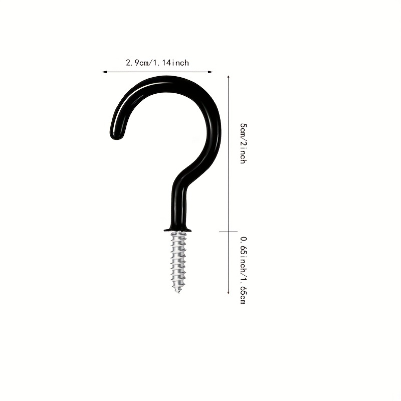 Vinyl Coated Ceiling Hooks Question Marker Shape Hooks Heavy - Temu