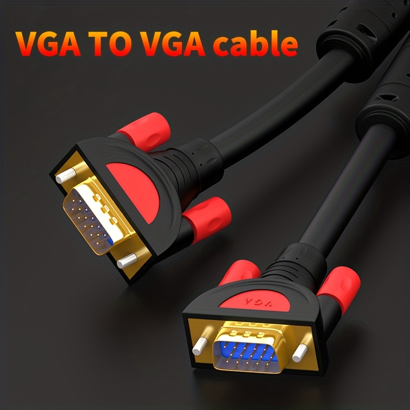1.5M 15 PIN VGA TO VGA Cable For LED LCD TV Monitor PC projector USB DOCK  HDTV