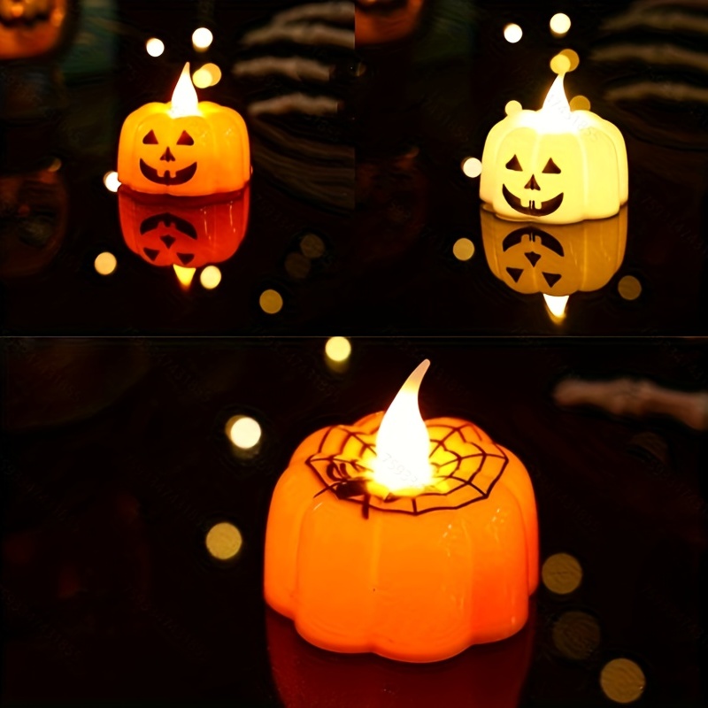 1 Farol Led Vintage Velas Halloween Farol Halloween Mini - Temu