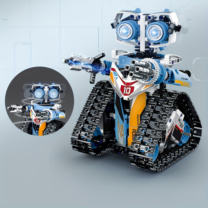 VEPOWER Robot pour Enfants,Robot Set de Construction  télécommandé,Programmable et télécommandé,Cadeau pour garçons et Filles