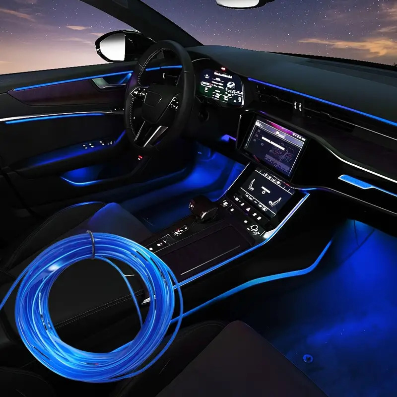 Wire Light Car Interior Led Lights Ambient Lighting Kits Temu