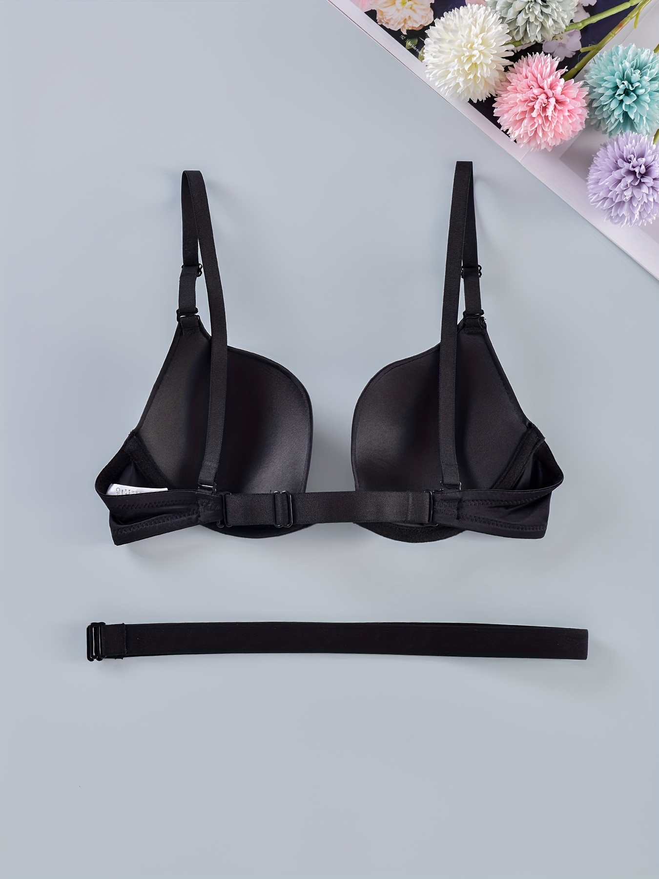 Simple Solid Seamless Bra Comfy Breathable Transparent - Temu Australia