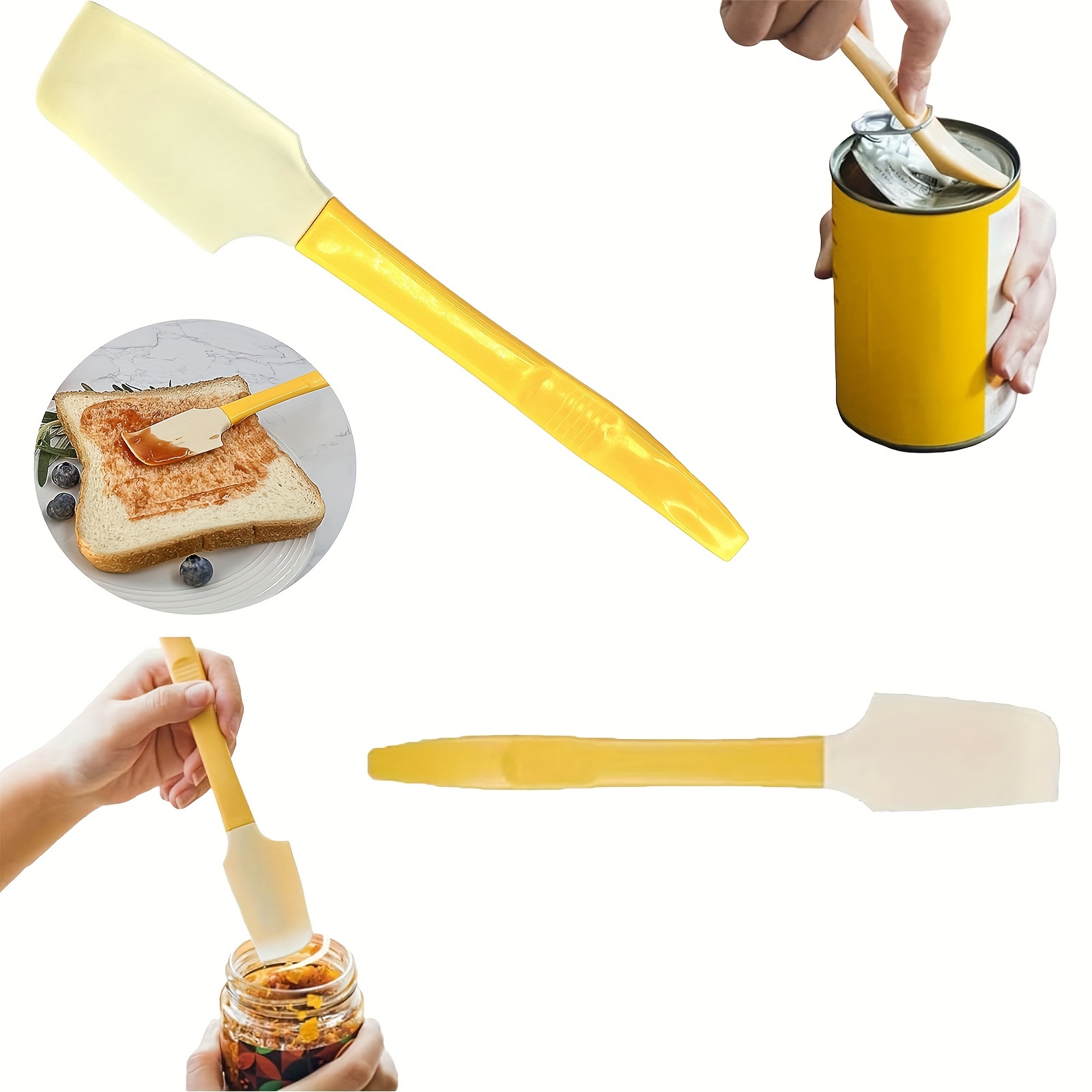 Silicone Jar Spatula Multifunctional Jam Spatula Baking - Temu