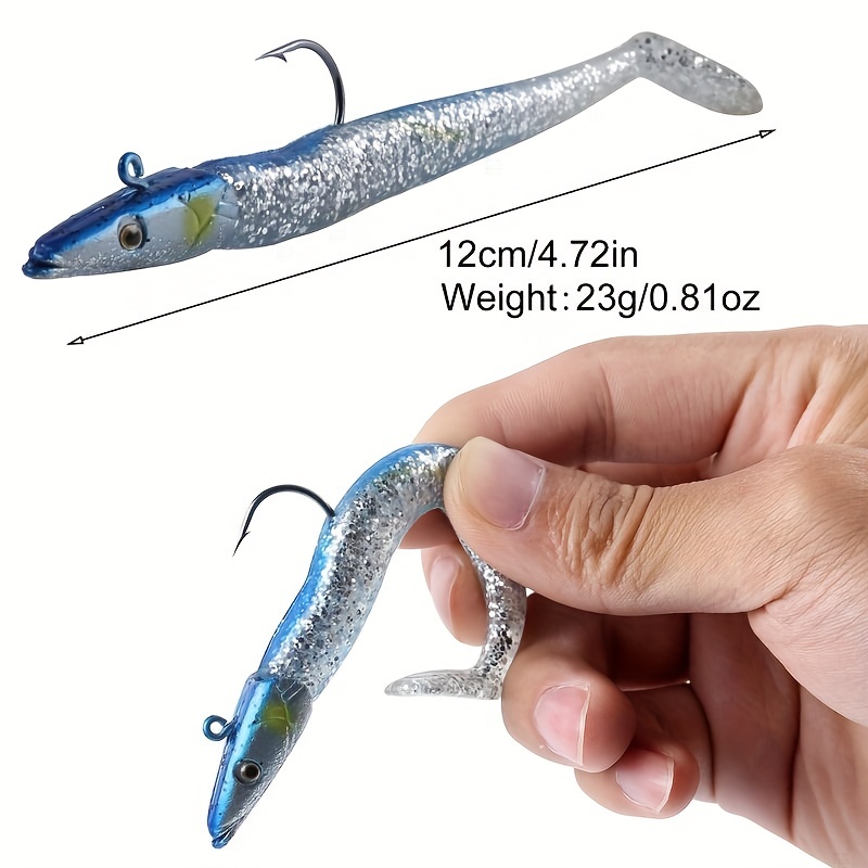 Fishing Rig Artificial Lure Soft Bait Lead Head Hook - Temu Germany