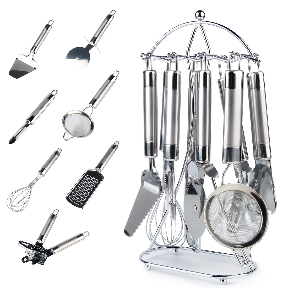 Kitchen Gadgets Set : Beater, Peeler, Shredder, Cutter, Ice Cream