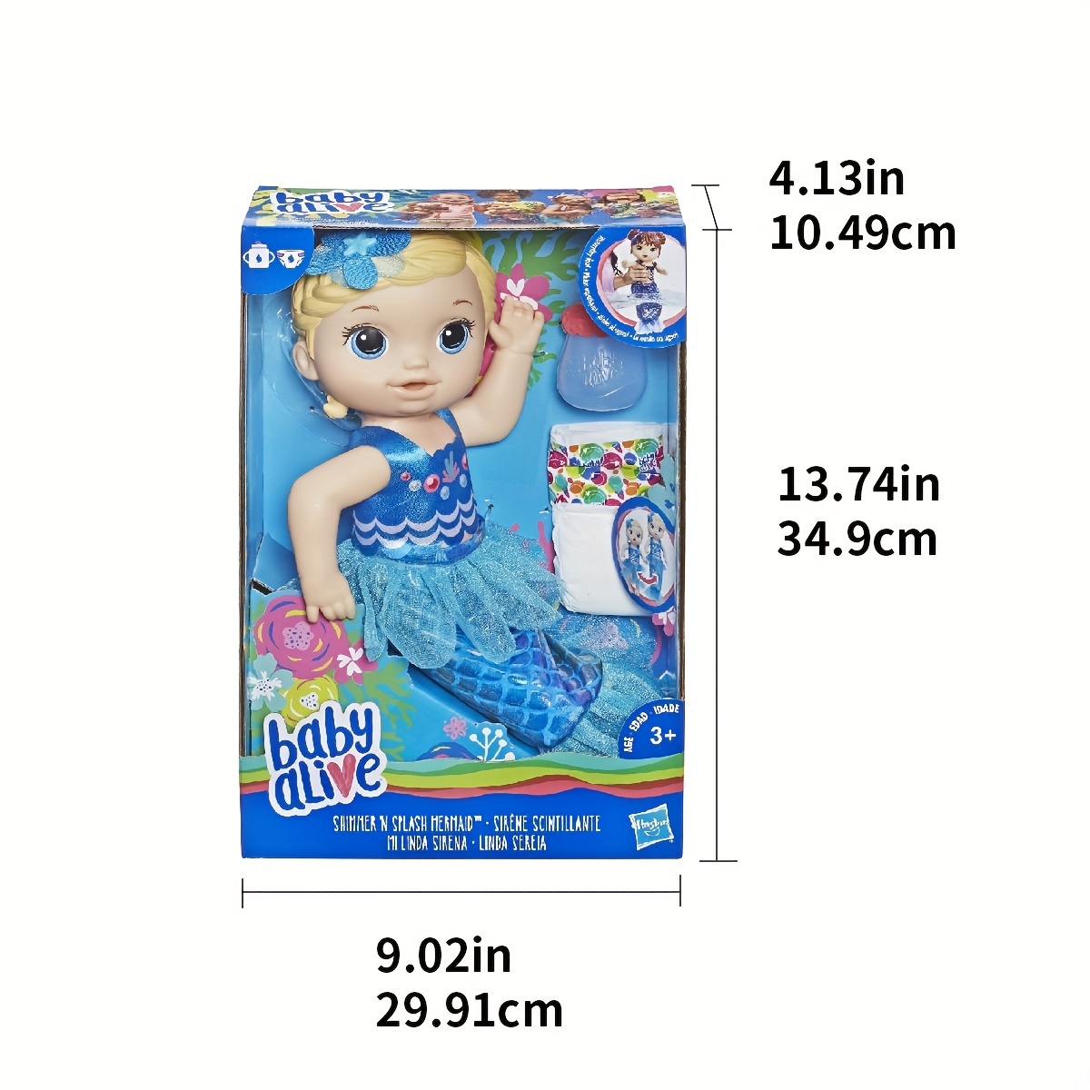 Baby alive shimmer store and splash mermaid blonde