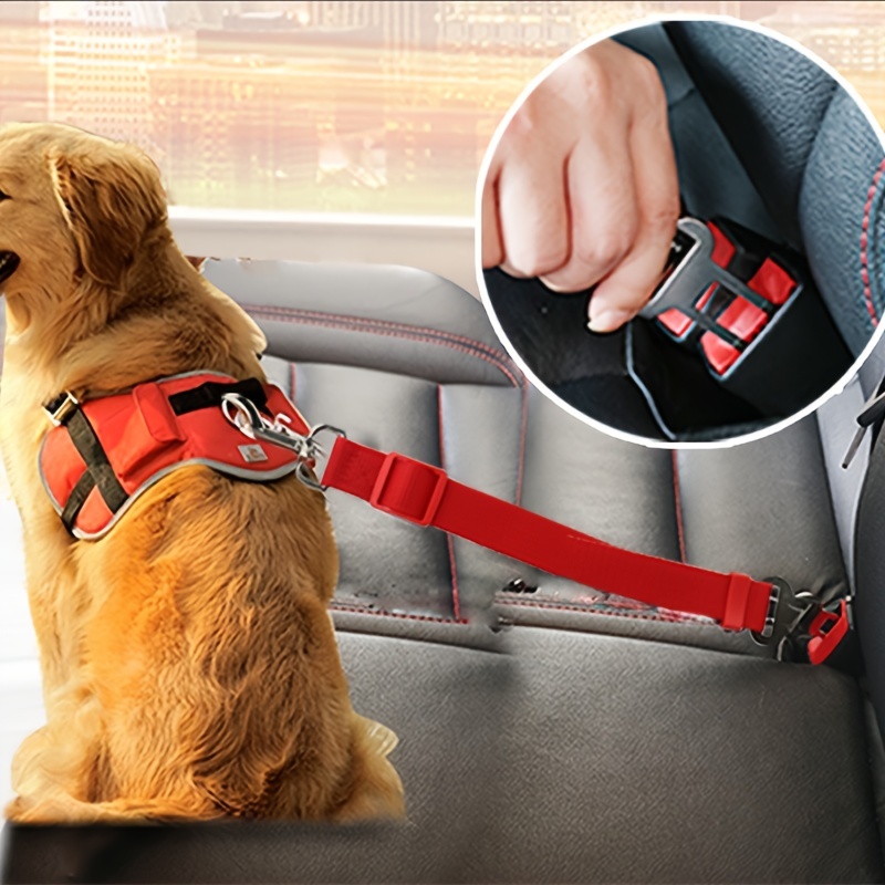Ceinture de sécurité de voiture réglable pour animaux de compagnie