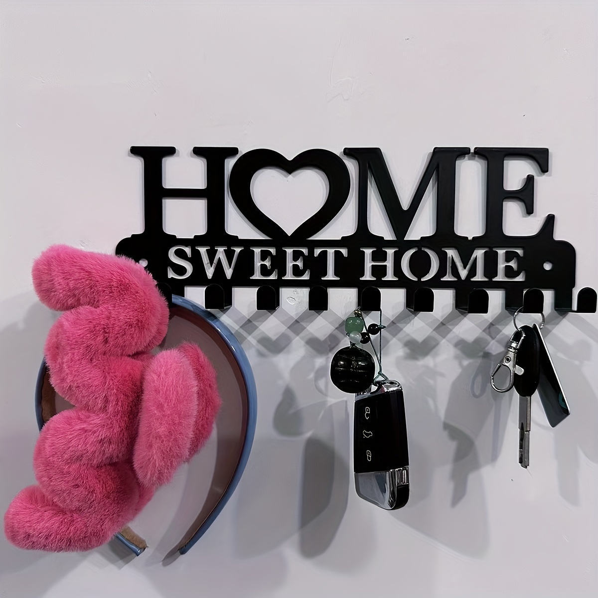 Sweet Home, Keychain Holder, Key Ring Holder. Wallmount Key, For