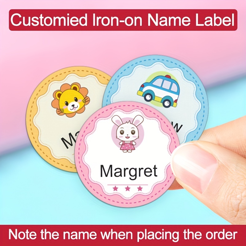 Custom Clothing Labels Personalized Name Tags for Kids Iron 