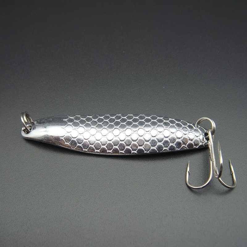 Artificial Sequin Spoon Fishing Lures Hard Metal Spinner - Temu