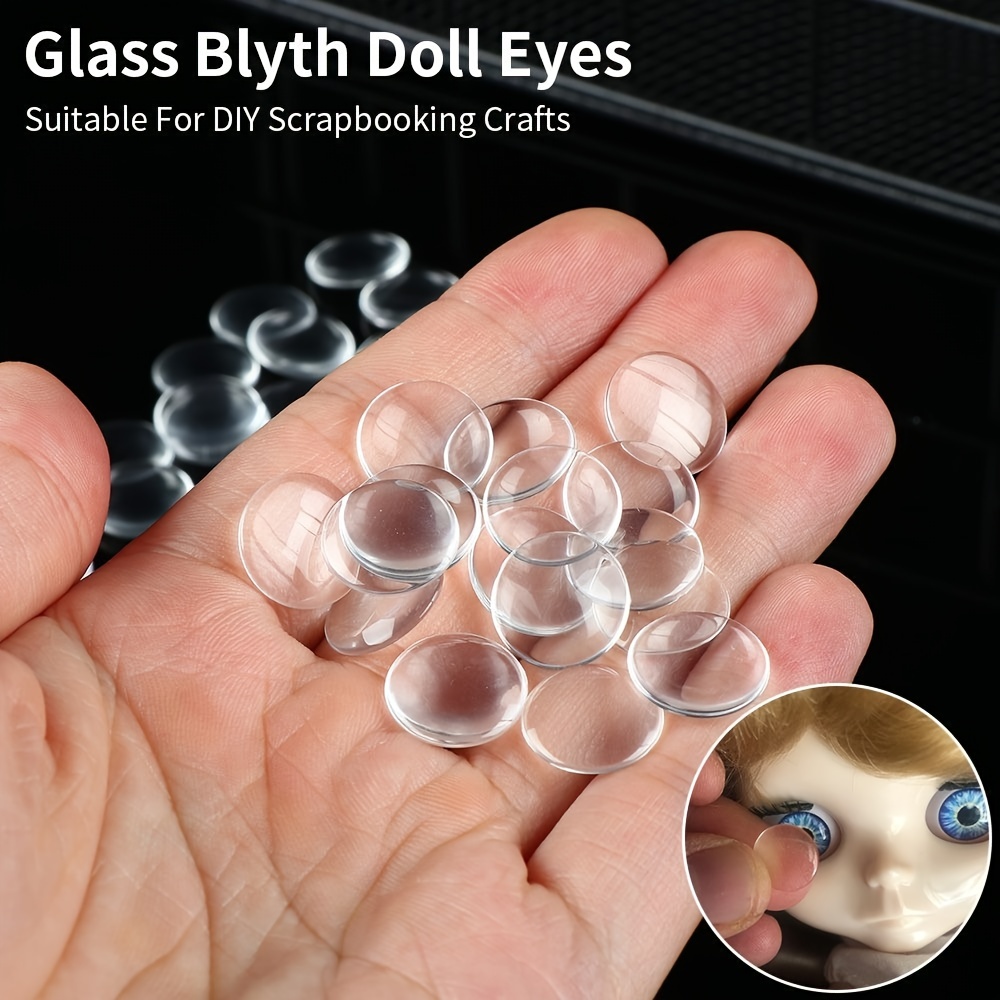 50pcs Diy Crafts Toy Glass Eye Chips, Eye Doll Glass Eyes Doll Eyeballs  Accessories 0.55, Don't Miss These Great Deals