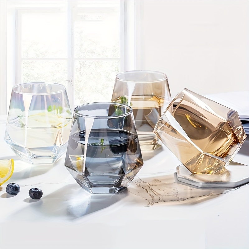 Water Glass for Juice Beer Tea Milk Wine Drinking Drinkware sets 4