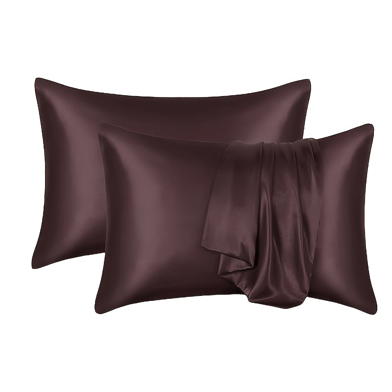 Polyester Pillowcase Skin Hair (without Core) Satin Pillow - Temu