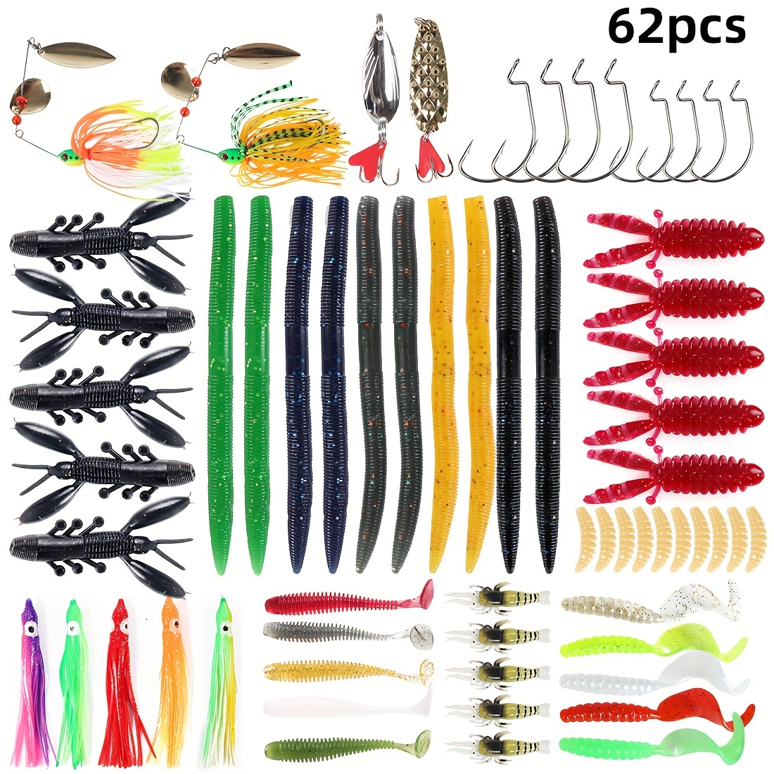 Fishing Lure Bait Tackle Box Set Including Minnow Hard Bait - Temu