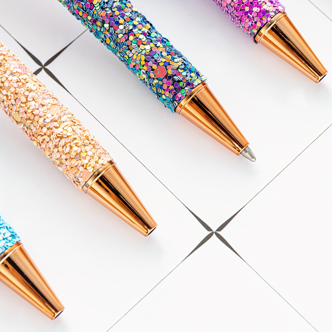 Luxury Sparkly Retractable Ballpoint Pen - Temu