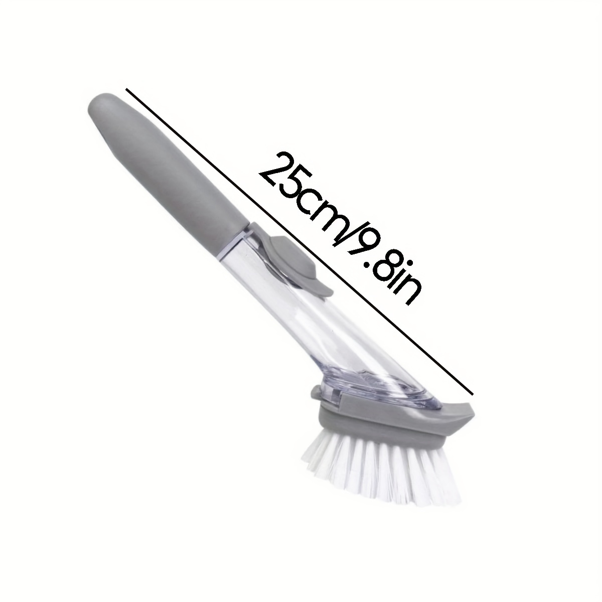 Stainless Steel Scrubber with Handle for Cleaning Dishes Reusable Dish Brush