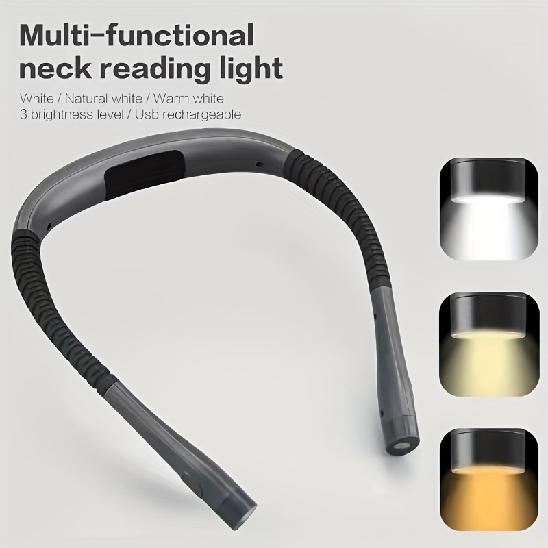 Led Neck Book Reading Light Helps Elderly People With Visual - Temu