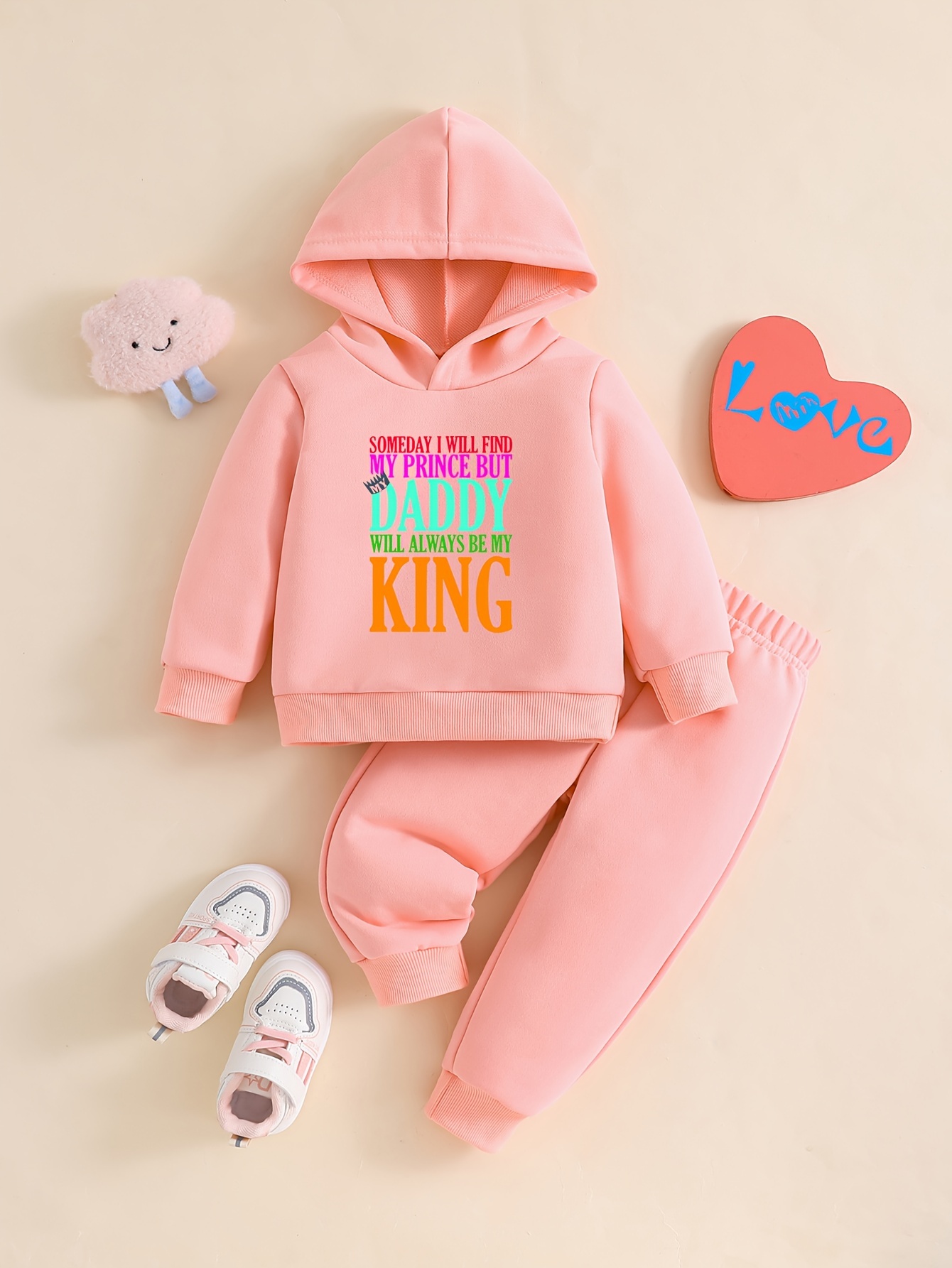 Infant Baby Girls Fashionable Hooded Pullover Long Sleeve - Temu