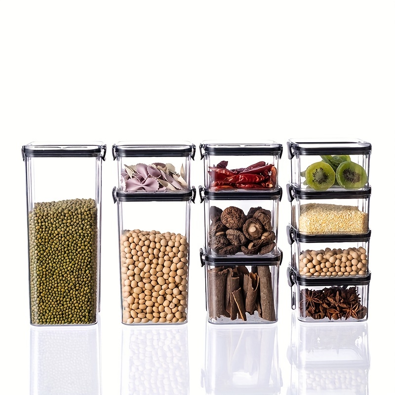 Food Storage Containers With Lids Clear Airtight Square - Temu