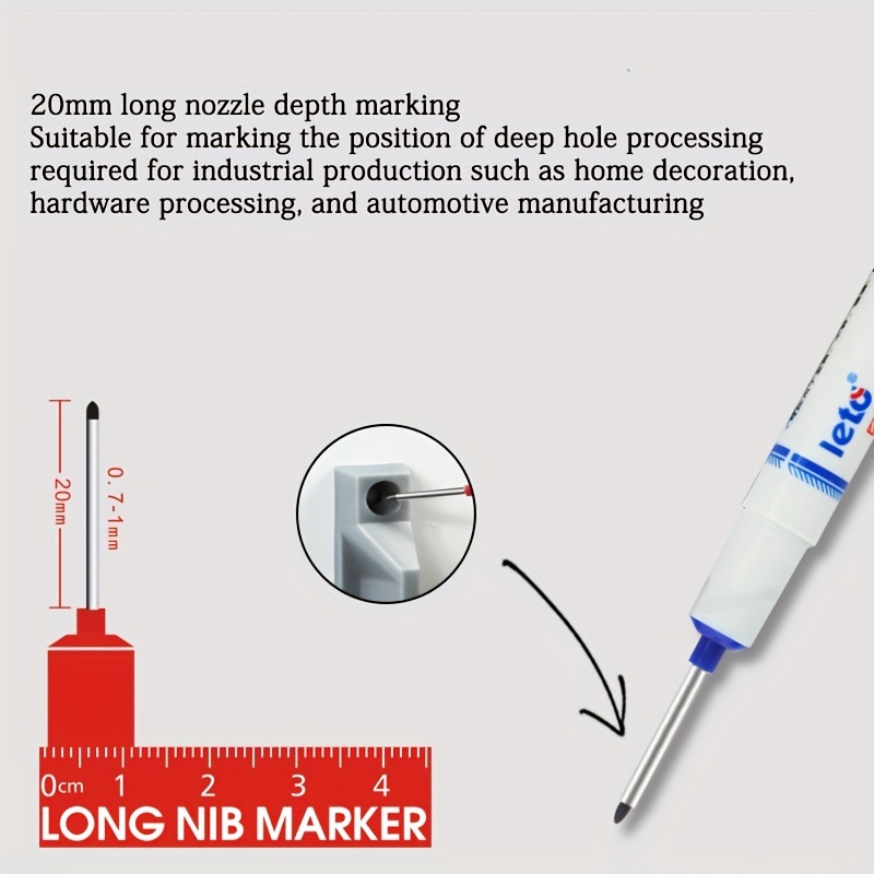 Long Nose Marker Perforating Deep Hole Long Head Tip Markers - Temu