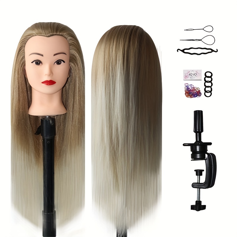 Mannequin Head With Hair, Mannequin Head For Beginners, Hairdresser Manikin  Head, Training Doll Head For Hair Styling And Practice(with Holder) - Temu  Germany
