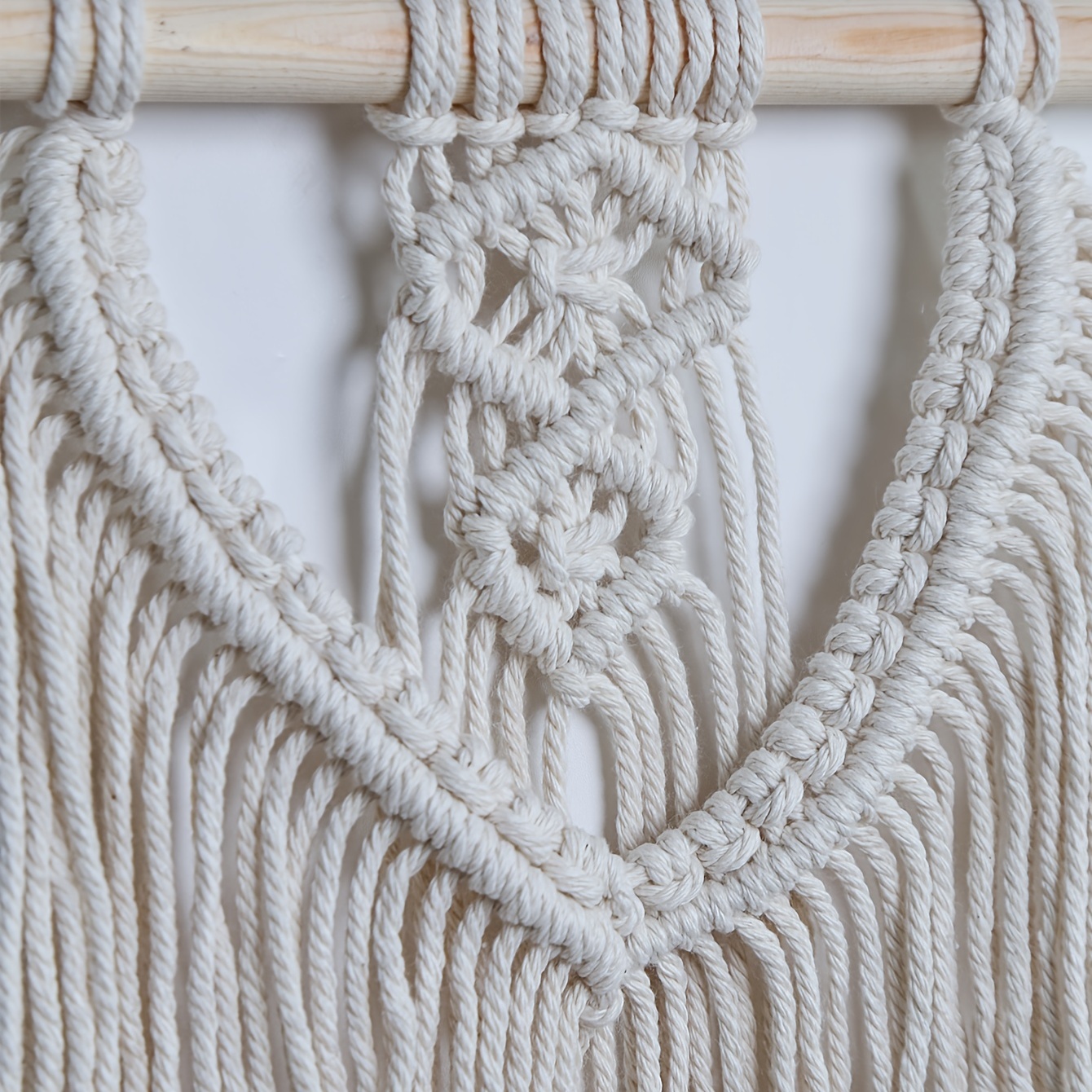 Cotton Rope Handmade Woven Tapestry Wall Hanging Boho - Temu Canada
