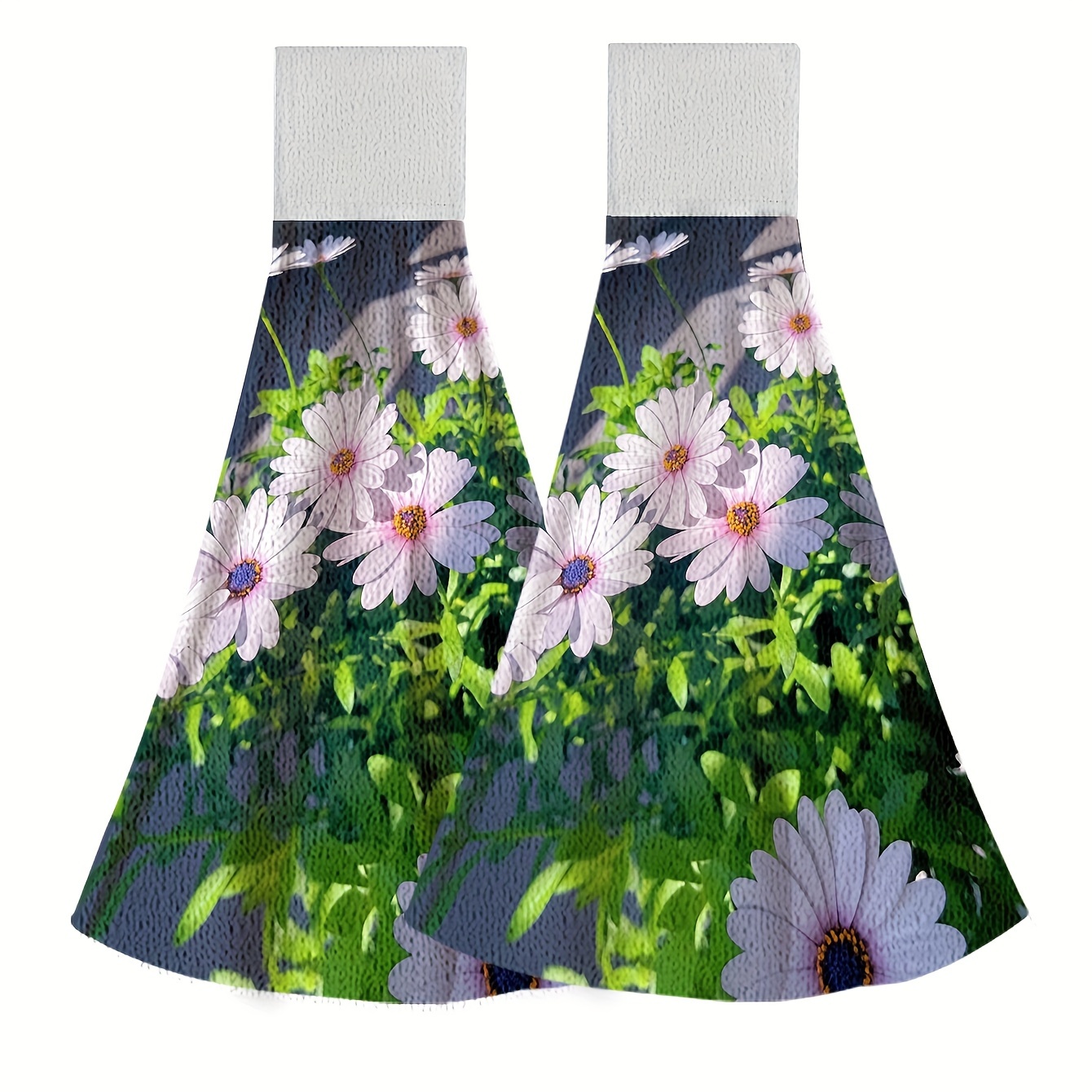 Hanging Tie Towel For Bathroom Kitchen Flower Pattern - Temu