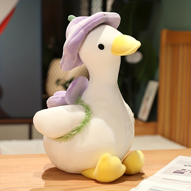  Juguete de peluche de pato amarillo de Lalafanfan Cafe de  dibujos animados de peluche suave Kawaii Duck Doll Animal Pillow Girl  Regalo de Año Nuevo para niños Z : Juguetes y