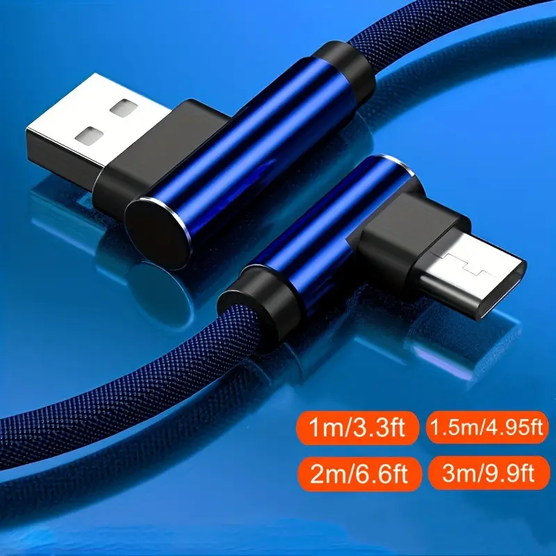 Cable Carga Rápida Usb Tipo C 1 M/1 5 M/2 M/3 M Cable Datos - Temu Chile