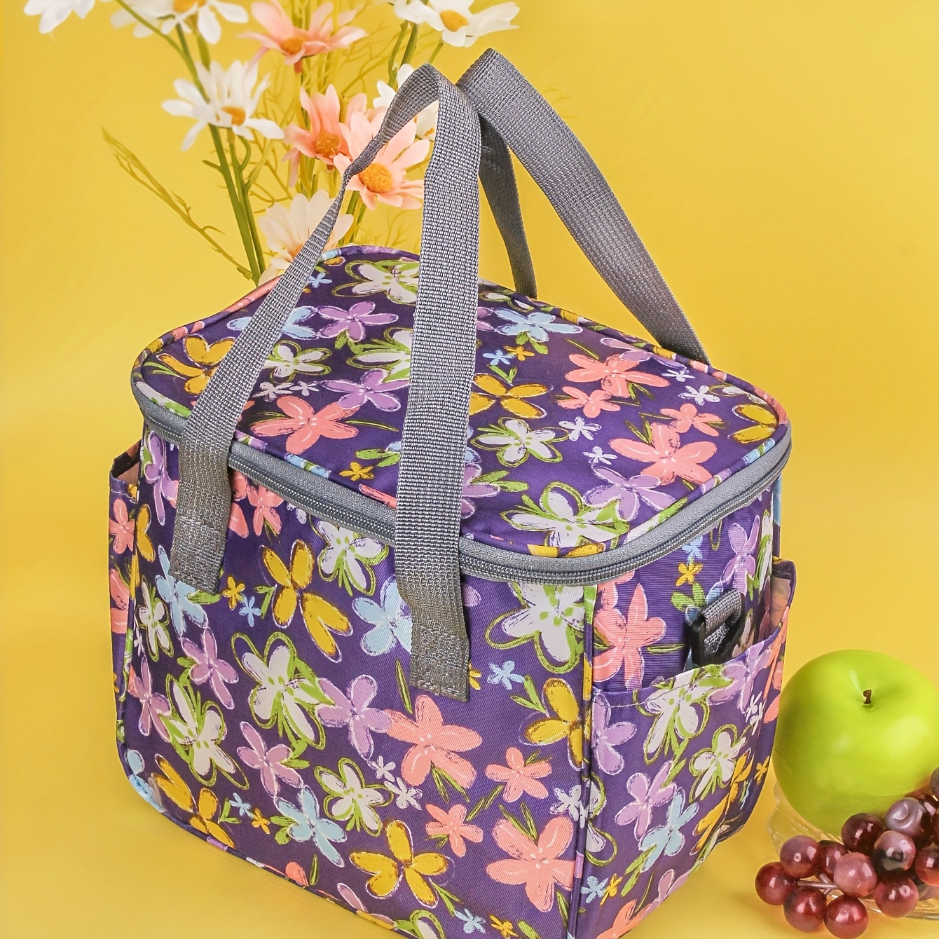 Checkered Insulated Lunch Bag, Waterproof Picnic Bag, Ice Bag, Large  Capacity Lunch Box Bag - Temu