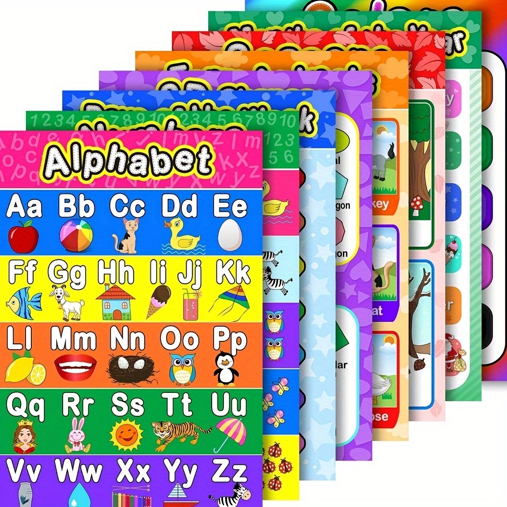 4pcs Assorted Colors Alphabet Letter Stencil Drawing Template DIY Painting  Reusable Home School 4 Sizes For