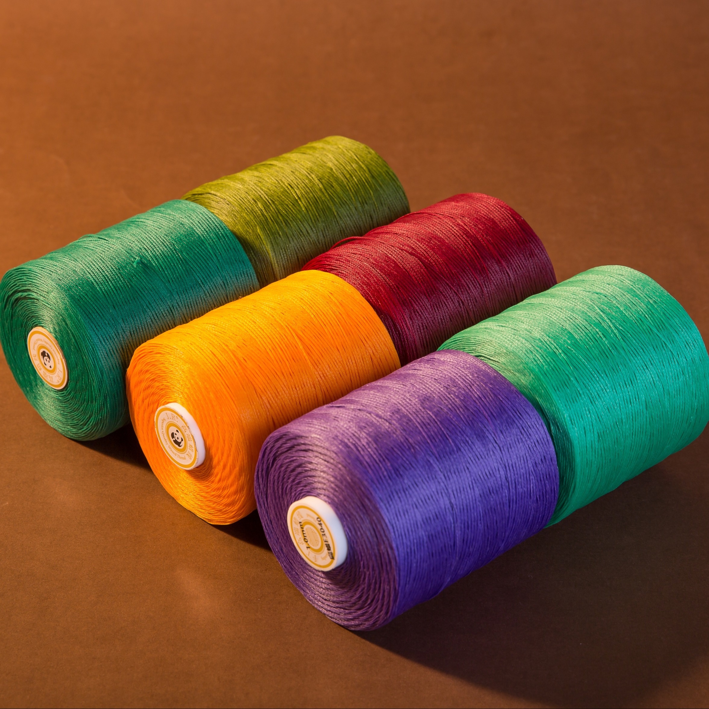 Wax Coated Thread, Wax Coating Sewing Waxed Thread 15 Colors Polyester  Material 15 Pcs DIY Making 50 Meters for Tents