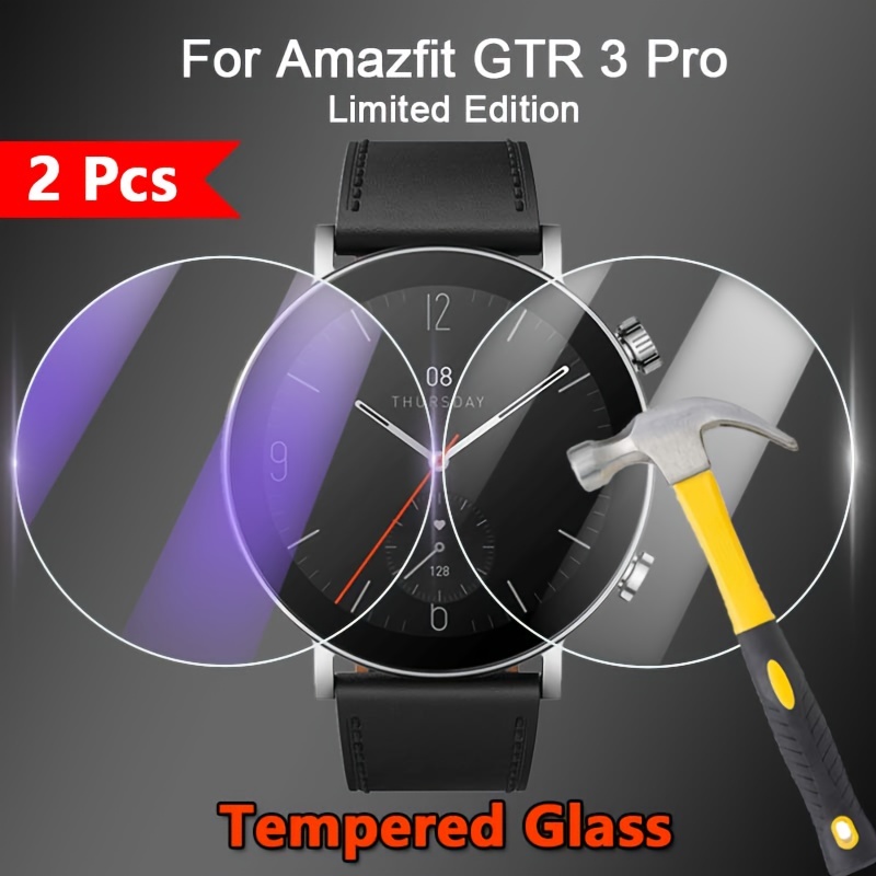 For Huami Amazfit GTR 4 Smart Watch 3 x Tempered Glass Screen Protector
