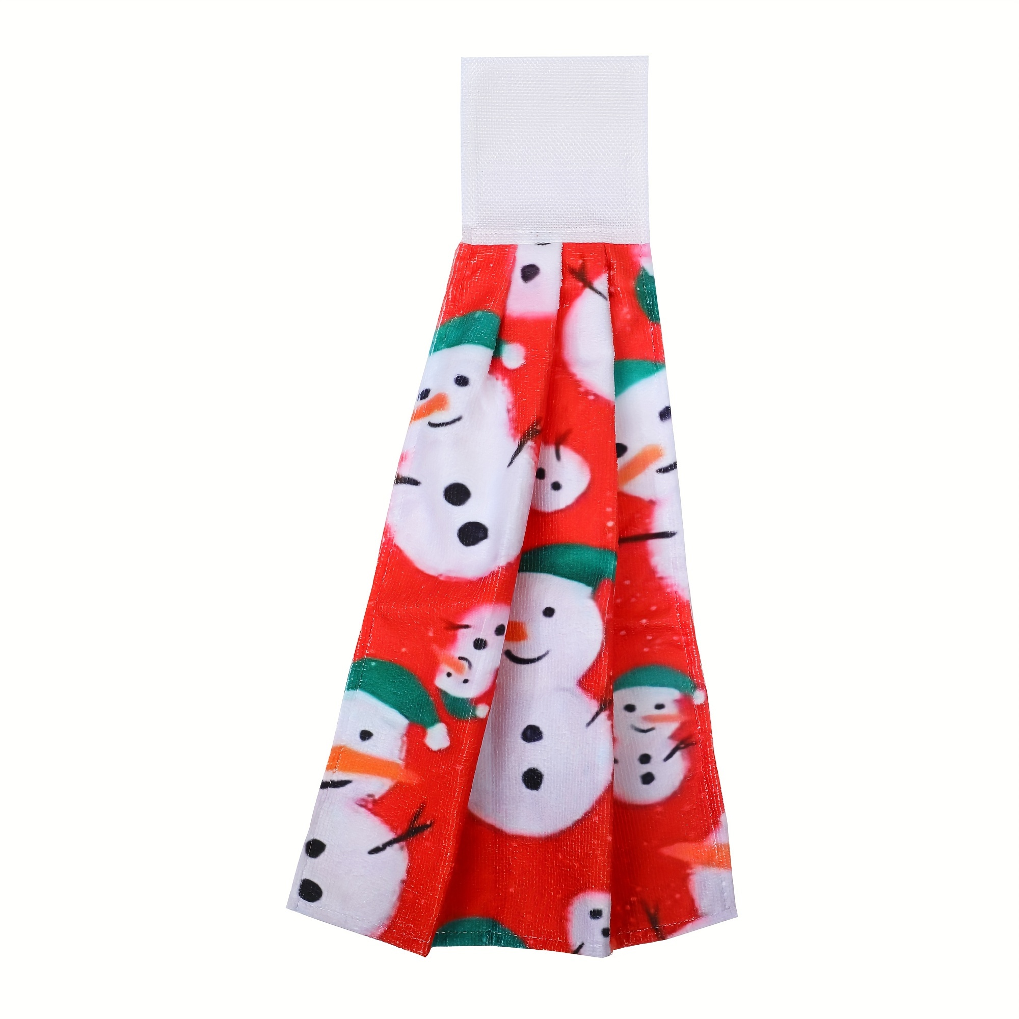 Cute Christmas Pattern Fingertip Towel Hanging Towel For - Temu