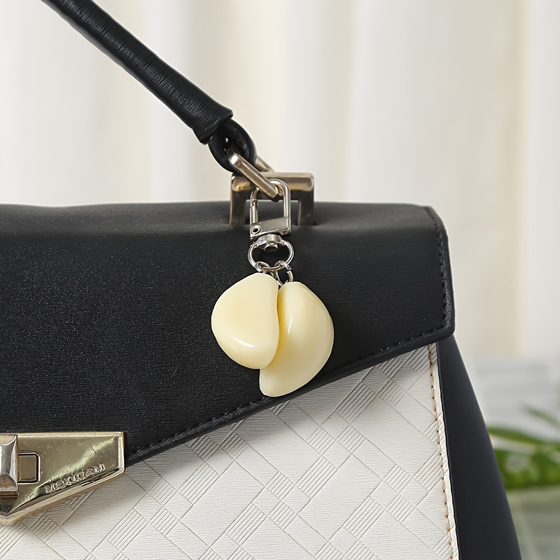 Creative Garlic Keychain Funny Food Pendant Ornament