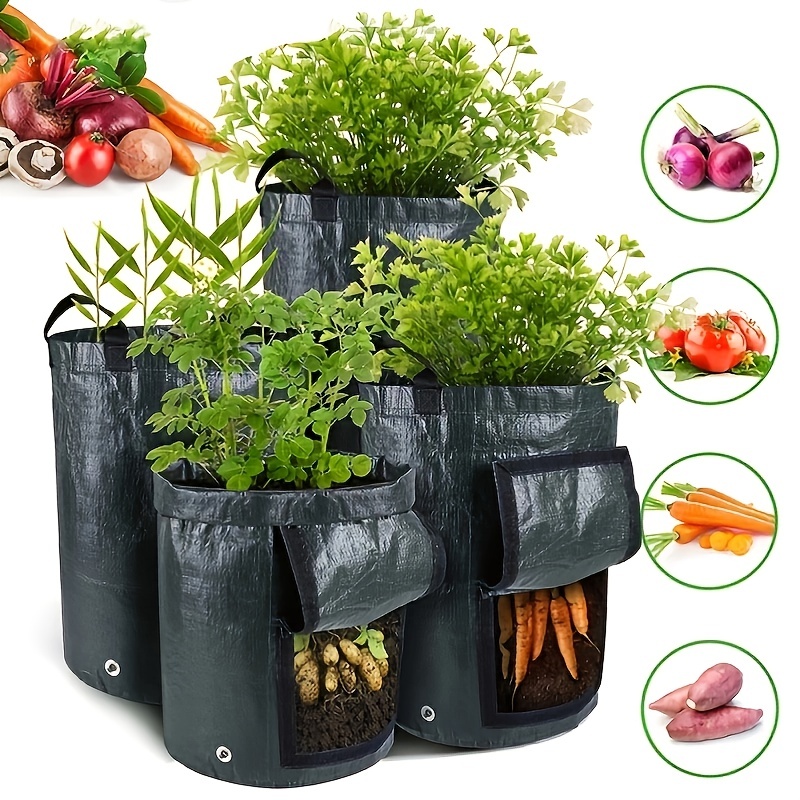 Potato Planting Bags With Lid And Handle Onion Vegetable Fruit