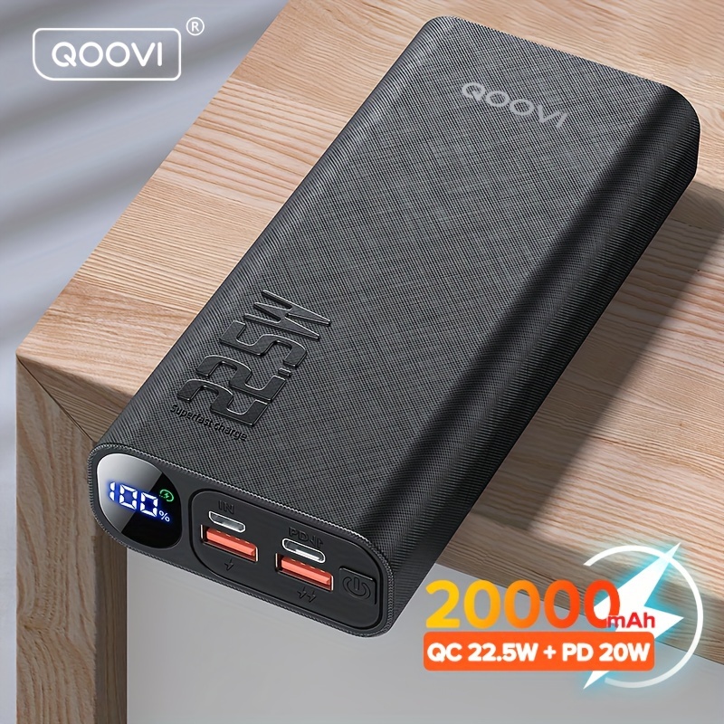 Batterie externe Power Bank 30000 Mah 22.5w PD, Super Charge Rapide pour  Téléphone et Tablette smartphone