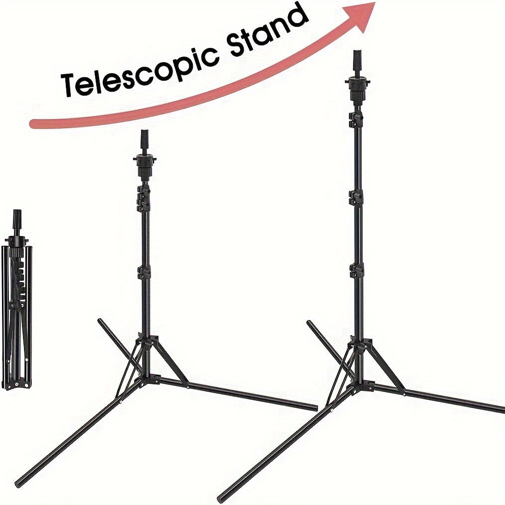 Wig Stand Tripod Mannequin Head Stand, Adjustable Holder for