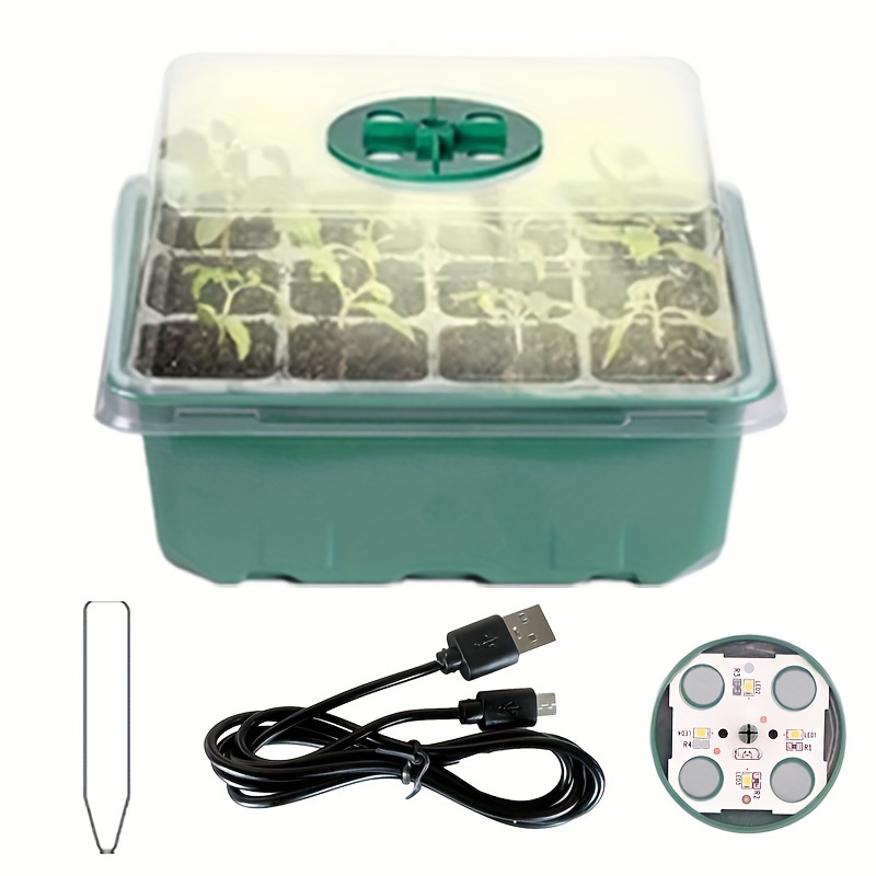 High Dome Seed Propagator Horticulture Germination Seedling Seed Starter  Tray with Humidity Dome Seed Trays Kit with Lid - China Hydropinic Nft  Channle Tray, Greenhouse Planting Seedling Trays