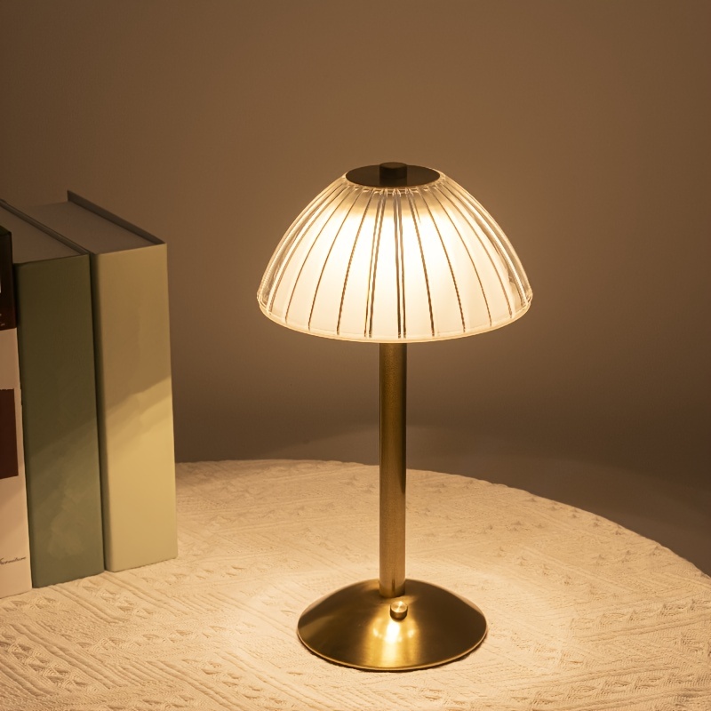 Lampe de bureau LED à commande tactile minimaliste, 3 couleurs de lumière,  batterie aste, longue durée de vie, veilleuse pour chambres et cafés -  AliExpress