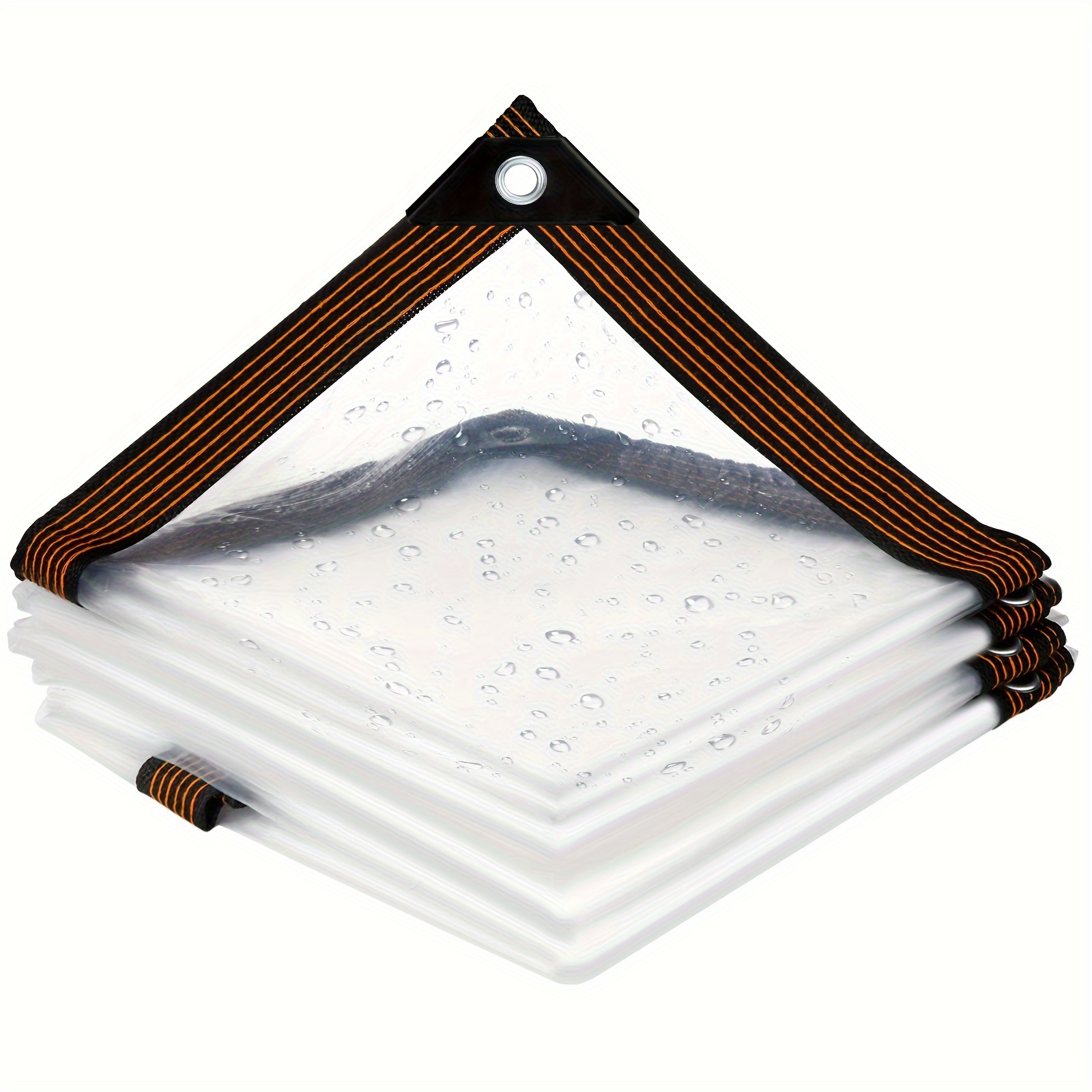 Lona impermeable para exteriores, lona transparente de 0,1mm, pérgola a  prueba de lluvia, tela para