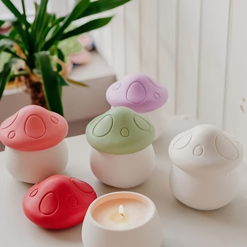 Cute Mushroom Shaped Silicone Mold For 3d Mushroom House Jewelry Storage  Box, Aroma Therapy, Plaster, Candle, Epoxy Resin And Glue Mold Diy Home  Decoration