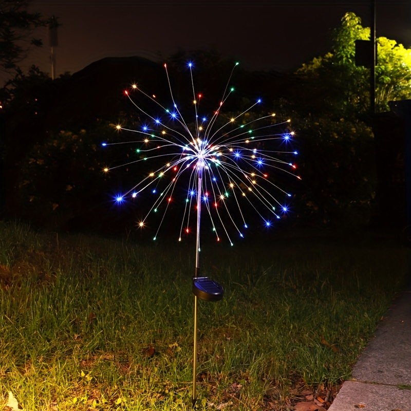 1 Paquete Luz Solar Fuegos Artificiales Exteriores Luz Solar - Temu Mexico